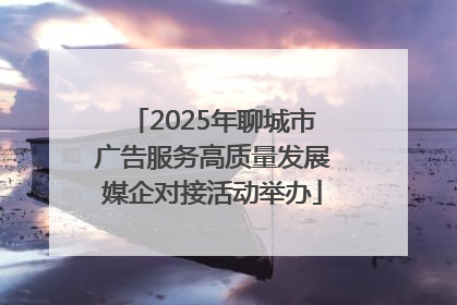 2025年聊城市广告服务高质量发展媒企对接活动举办