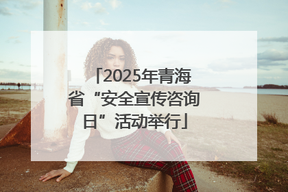 2025年青海省“安全宣传咨询日”活动举行