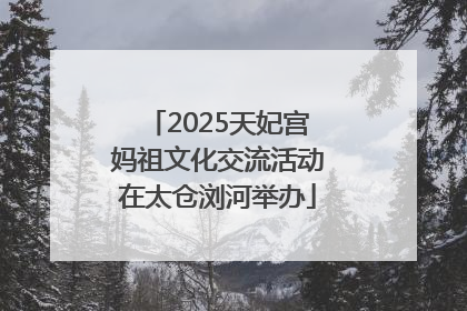 2025天妃宫妈祖文化交流活动在太仓浏河举办